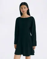 Thinking MU Black Arianne Dress BLACK XS