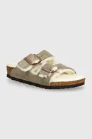Dětské semišové pantofle Birkenstock Arizona Shearling