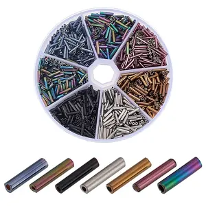 63G 7 Style Glass Bugle Beads