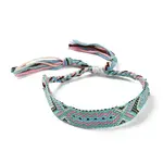 Polyester-cotton Braided Rhombus Pattern Cord Bracelet