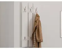 Šatníkový panel na stenu Panelo, biely%