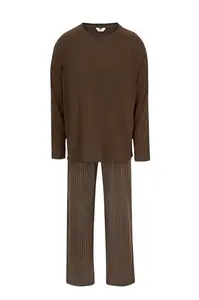 Dagi Dlhé pyžamo  hnedá