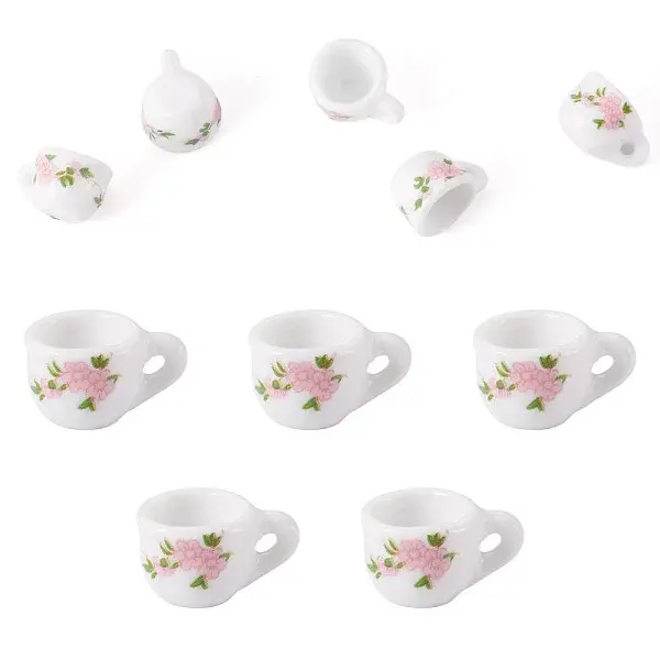 5Pcs Porcelain Mini Tea Cup