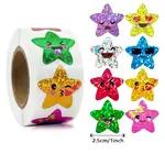 Plastic Laser Star Reward Sticker Rolls