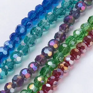 Electroplate Glass Beads Strands