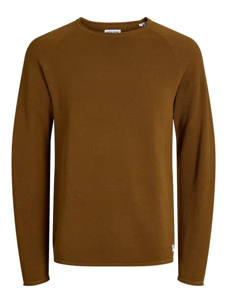 JACK & JONES Sveter 'JJEHILL'  hnedá