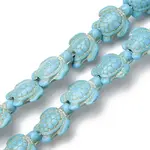 Synthetic Turquoise Dyed Beads Strands