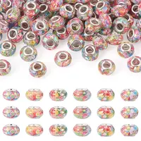 100Pcs Resin and Plastic Sequins European Beads