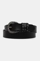 Kožený pásek Pepe Jeans HALSEY BELT dámský, černá barva, PL020856