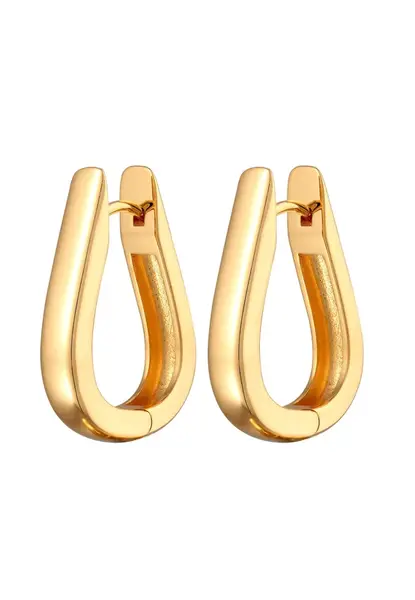 ELLI Náušnice 'Oval'  zlatá