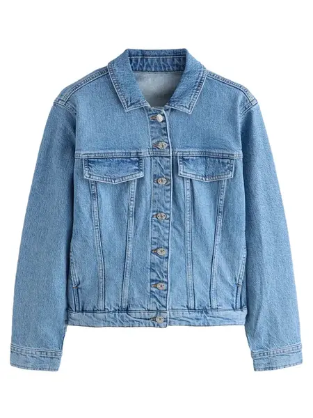 Next Prechodná bunda 'Essentials'  modrá denim