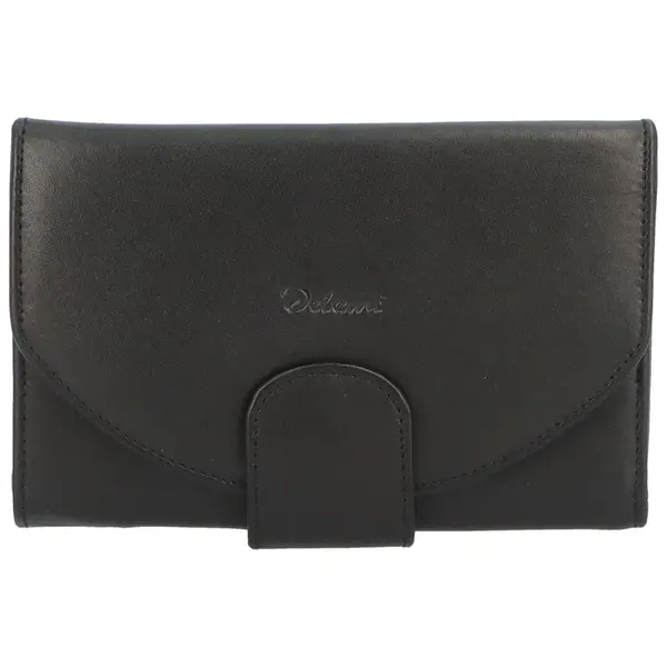 Kožená peněženka se zápinkou Alex, černá