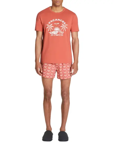 Celio Cotton Short Pajamas Jipyvac - Mens