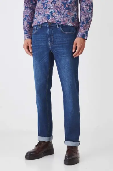 Džíny Medicine pánské, tmavomodrá barva