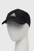 Kšiltovka adidas černá barva, s potiskem, IB2666