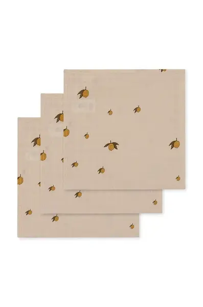 Dětská plenka Konges Sløjd 3 PACK MUSLIN CLOTH GOTS 3-pack