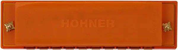 Hohner Translucent Harp C, orange, hardcase