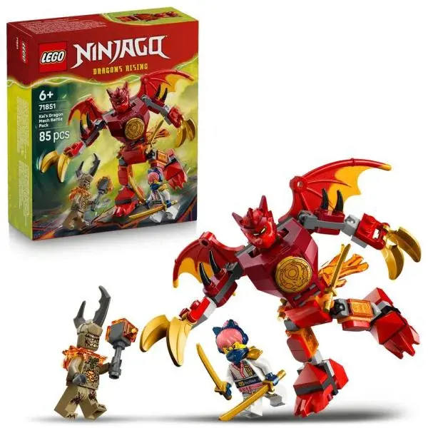 LEGO® NINJAGO 71851 Kaiův bojový balíček s dračím oblekem