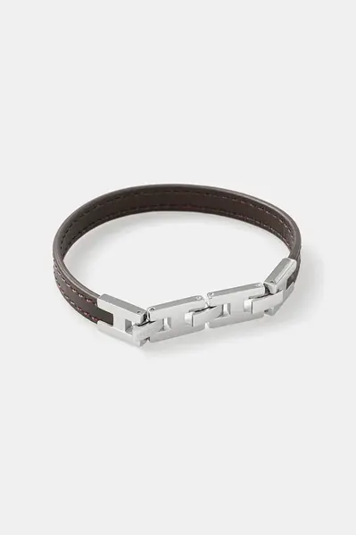 Kožený náramek Trussardi T-LEATHER