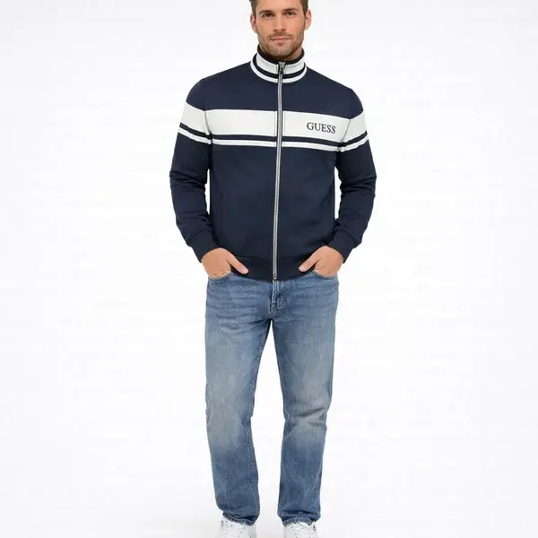 Guess spiros full zip sweatshirt m