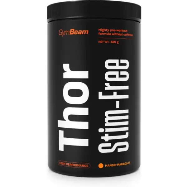 GymBeam THOR STIM - FREE - 420 G - JAHODA + KIWI Anabolizér, , velikost
