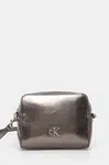 Kabelka Calvin Klein Jeans stříbrná barva, K60K612728