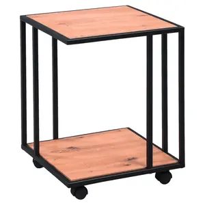 ODKLÁDACÍ STOLEK, černá, barvy dubu