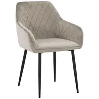 Novel ŽIDLE S PODRUČKAMI, železo, samet, černá, šedohnědá