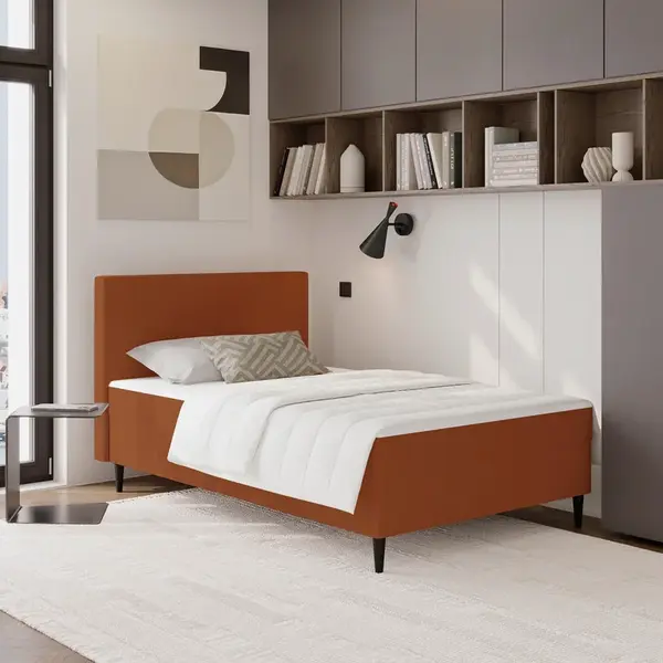 P & B AMERICKÁ POSTEL, 90/200 cm, červená