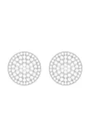 Postříbřené náušnice Lilou Microsetting