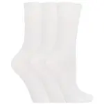 IOMI Gentle Grip dámske diabetik ponožky 3 páry BIELE bez gumičiek