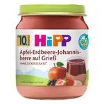 Hipp BIO Krupička s jablky, jahodami a černým rybízem 200 g