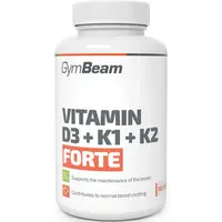 GymBeam Vitamin D3 + K1 + K2 Forte kapsle pro podporu imunitního systému 120 cps