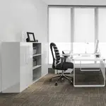 MID.YOU OTOČNÁ ŽIDLE, plochá tkanina, černá