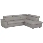 Celina Home SEDACÍ SOUPRAVA, kůže, textil, platinová