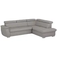 Celina Home SEDACÍ SOUPRAVA, kůže, textil, platinová