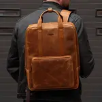 Kožený batoh Sparwell Denver - koňak