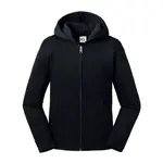 Black children's sweatshirt with hood and zipper Authentic Russell
