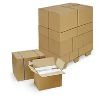 15 x Kartonová krabice 380x280x120mm, hnědá, klopová,pětivrstvá vlnitá lepenka (5VVL) | RAJA