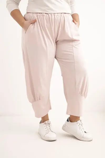 Kesi Plus Size kalhoty s nízkým sedem