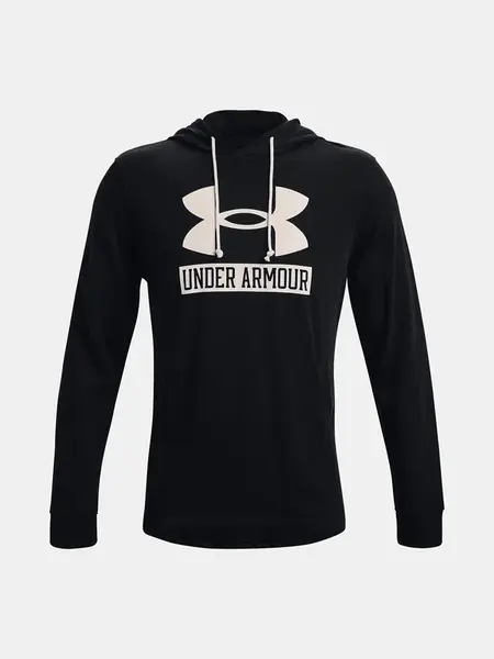 Under Armour Sweatshirt UA Rival Terry Logo Hoodie-BLK - Mens