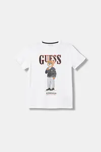 Dětské bavlněné tričko Guess