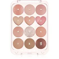 Colorgram Pin Point Eyeshadow Palette paletka očních stínů pro dokonalý vzhled odstín 01 Peach+Coral 9.9 g