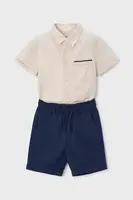 Dětská souprava s příměsí lnu Mayoral