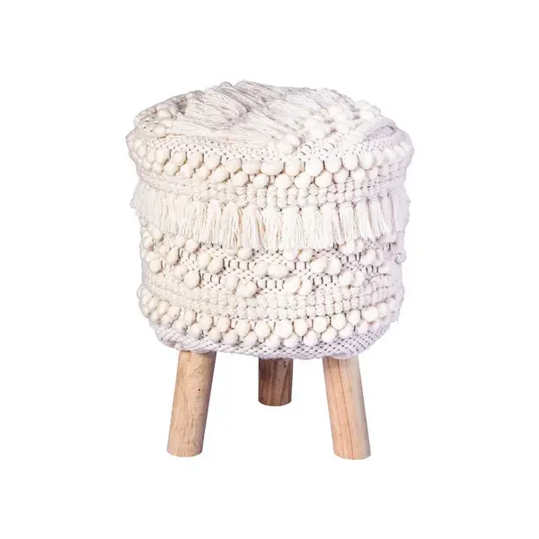 TABURET, dřevo, textil, 38/50/38 cm