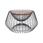 ODKLÁDACÍ STOLEK, hnědá, černá