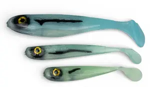 Yaccuza gumová nástraha hand made killer airbrush blue silver ghost - 10 cm 8 g 3 ks