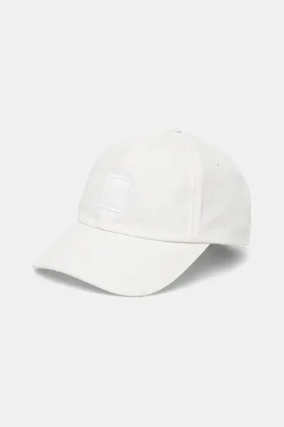 Bavlněná baseballová čepice BOSS Orange Derrel-PL béžová barva, s aplikací, 50535555