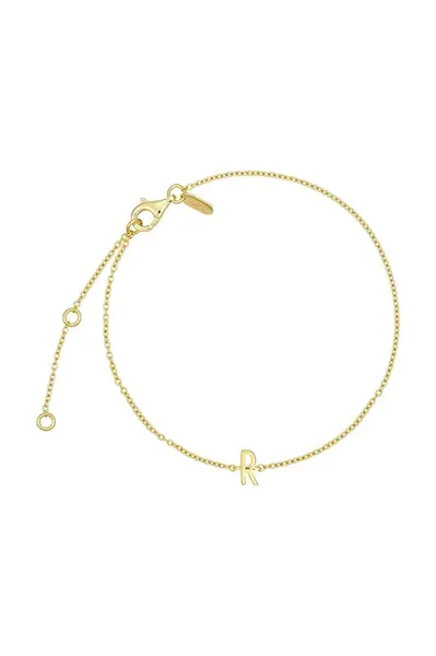 Pozlacený stříbrný náramek Design Letters 90501010R