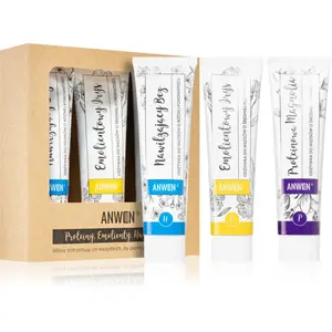 Anwen Proteins . Emollients . Humectants pečující kondicionér výhodné balení 3 x 100 ml Medium porosity